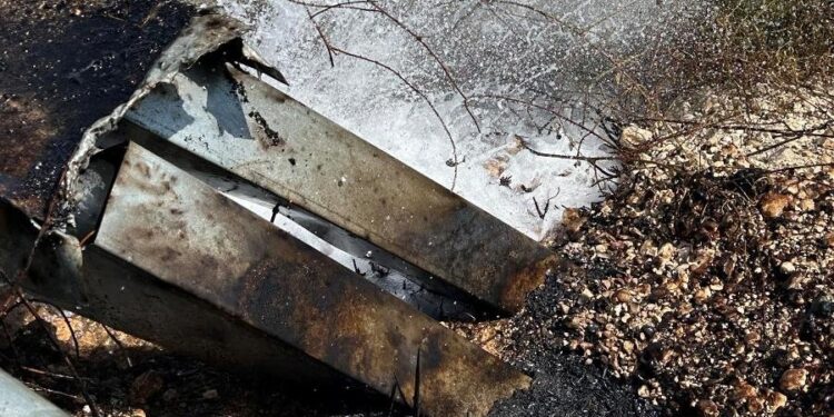 Ζημιά στο δίκτυο υδροδότησης της Παλιόβαρκας από την χθεσινή φωτιά