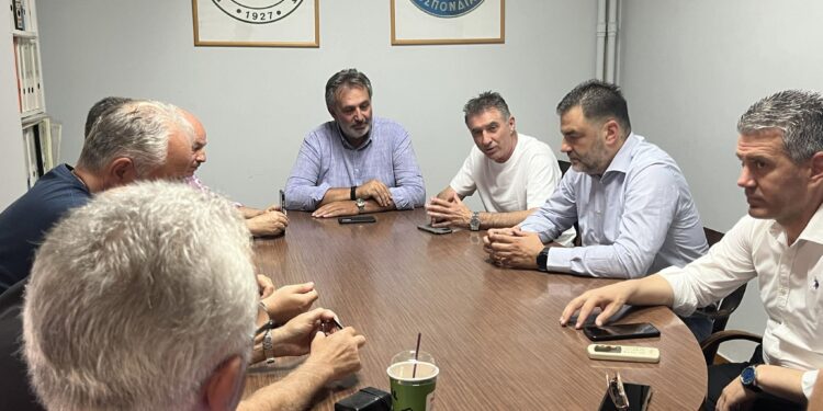 Επίσκεψη Θ. Ζαγοράκη στα γραφεία της περιφερειακής παράταξης «Νέα Δυτική Ελλάδα»