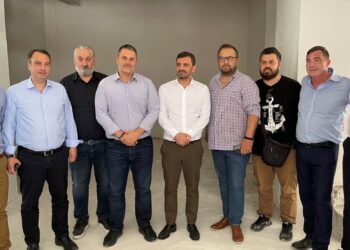 Συνάντηση Δημάρχου Μεσολογγίου Σπ.Διαμαντόπουλου με τον Υφ. Προστασίας του Πολίτη Ανδρέα Νικολακόπουλο