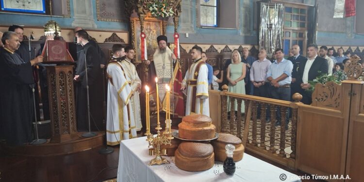 Ο Εσπερινός των Αιτωλοακαρνάνων Αγίων στη Βόνιτσα