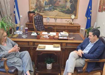Με την Ευρωβουλευτή Μαρία Σπυράκη συναντήθηκε ο Δήμαρχος Αγρινίου