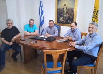 Συνάντηση Αντιπεριφερειάρχη  Λίνου Μπλέτσα με τον Δήμαρχο Ξηρομέρου, Ιωάννη Τριανταφυλλάκη,  για το φαινόμενο της κλιματικής αλλαγής