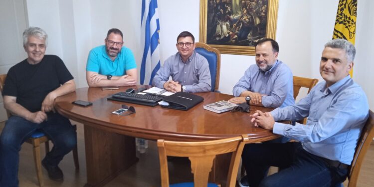 Συνάντηση Αντιπεριφερειάρχη  Λίνου Μπλέτσα με τον Δήμαρχο Ξηρομέρου, Ιωάννη Τριανταφυλλάκη,  για το φαινόμενο της κλιματικής αλλαγής