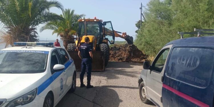 Παράνομη υδροληψία κατήργησε η ΔΕΥΑ Μεσολογγίου παρουσία της αστυνομίας