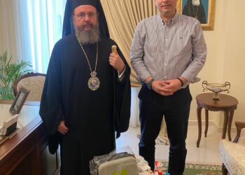 Συνάντηση Θανάση Παπαθανάση με τον Μητροπολίτη Αιτωλίας και Ακαρνανίας
