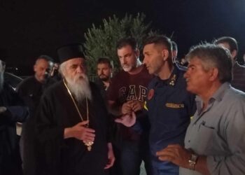 Επίσκεψη κλιμάκιου «Νέα Δυτική Ελλάδα» στο μέτωπο της πυρκαγιάς στην Ηλεία