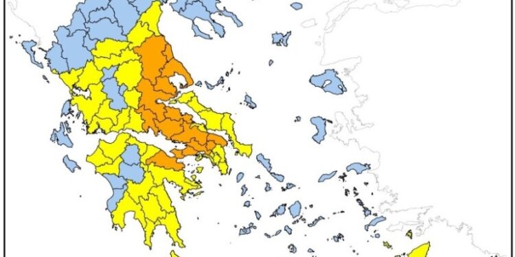 Υψηλός κίνδυνος εκδήλωσης πυρκαγιάς την Τετάρτη 12/6 στην Αιτωλ/νία