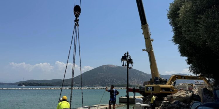 Προχωράει το έργο του Τουριστικού αγκυροβολίου Βόνιτσας