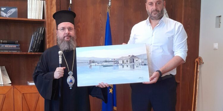 Εθιμοτυπική επίσκεψη στον Αντιπεριφερειάρχη Αιτωλοακαρνανίας Αθ. Μαυρομμάτη πραγματοποίησε ο Μητροπολίτης