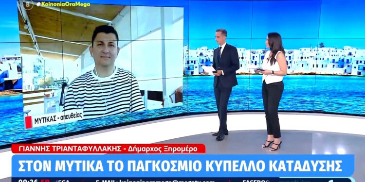 Για το παγκόσμιο Κύπελο κατάδυσης ο Δήμαρχος Ξηρομέρου Γιάννης Τριανταφυλλάκης