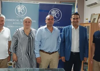 Η διοίκηση του Εμποροβιομηχανικού Συλλόγου Μεσολογγίου συναντήθηκε με τον Μιχάλη Κατρίνη