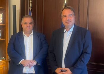 Συνάντηση Θανάση Παπαθανάση με τον Υφυπουργό Εσωτερικών κ. Βασίλη Σπανάκη 