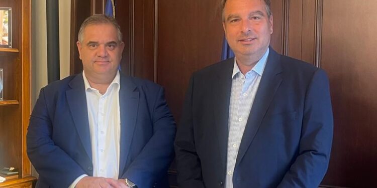 Συνάντηση Θανάση Παπαθανάση με τον Υφυπουργό Εσωτερικών κ. Βασίλη Σπανάκη 