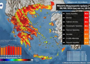 Στη Γαβαλού μια από τις υψηλότερες θερμοκρασίες στην χώρα 
