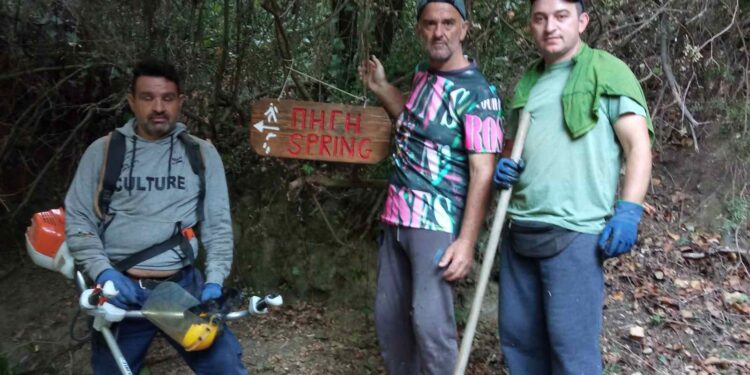 Καθαρισμός – συντήρηση στο ‘’Μονοπάτι των Παιδιών’’ στην Παναγούλα Ξηρομέρου