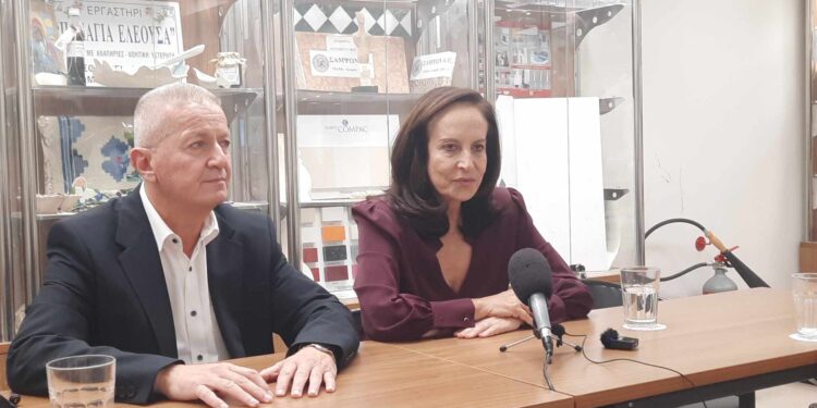 Συνέντευξη τύπου Άννας Διαμαντοπούλου στο Αγρίνιο