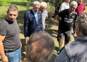 Επίσκεψη Κ. Καραγκούνη στις πληγείσες περιοχές από την χαλαζόπτωση Καμαρούλα και Αβόρανη