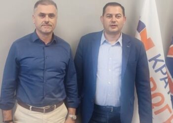 Συνάντηση Θ. Βασιλόπουλου με τον Γενικό Γραμματέα Κρατικής Αρωγής, Π. Καμπούρη