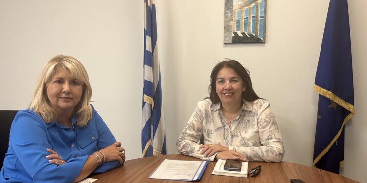  Συνάντηση Εργασίας της Αντιπεριφερειάρχη Άννας Μαστοράκου με τη Γ.Γ Δημόσιας Υγείας, Φωφώ Καλύβα