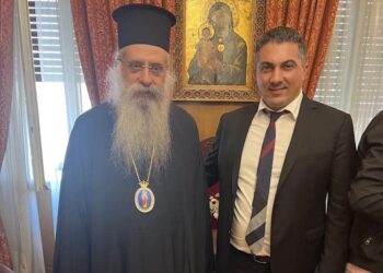 Ευχές Θ.Κασόλα στον νέο Μητροπολίτη Μαντινείας και Κυνουρίας κ. Επιφάνιο