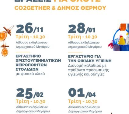 Δράσεις στον δήμο Θέρμου από την ομάδα της Co2gether
