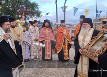 Αγρίνιο: Λαμπρή υποδοχή Παναγίας Χοζοβιώτισσας και παρουσία πλήθους πιστών