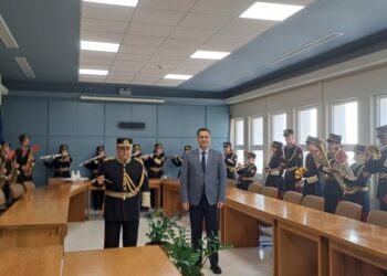 Η Φιλαρμονική  έψαλλε τα κάλαντα της Πρωτοχρονιάς στον Δήμαρχο Αγρινίου