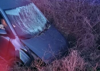 Εκτροπή ιχ κοντά στη διασταύρωση Λεπενούς Αγρινίου