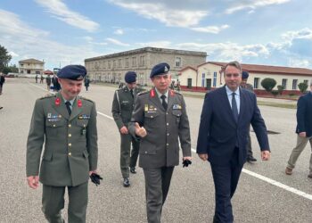Στην τελετή ορκωμοσίας των νέων οπλιτών έδωσε το παρόν ο βουλευτής Θανάσης Παπαθανάσης
