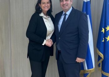 Συνάντηση Θανάση Παπαθανάση με την Υπουργό Εργασίας Νίκη Καραμέως