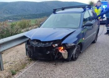 Σφοδρό τροχαίο με τραυματισμό στην Ιόνια Οδό 