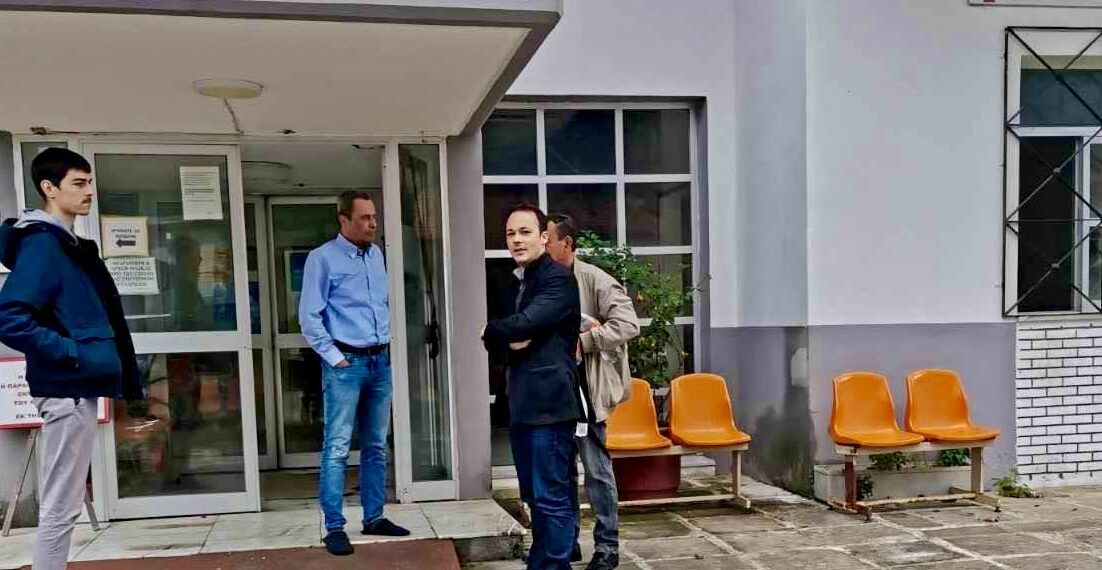 Επίσκεψη Μίλτου Ζαμπάρα στο Κέντρο Υγείας Χαλκιόπουλου