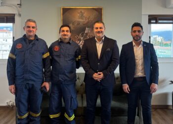 Συνάντηση Δημάρχου  Μεσολογγίου με νέο Διοικητή Πυροσβεστικών Υπηρεσιών Νομού Αιτωλοακαρνανίας