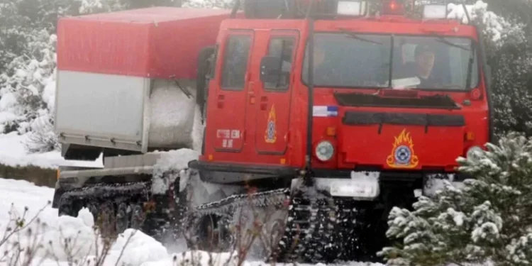 Επιχείρηση της ΕΜΑΚ για εγκλωβισμένο βοσκό  στην περιοχή Περγαντί Παλαίρου