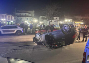 Τούμπαρε όχημα στη Λευκάδα