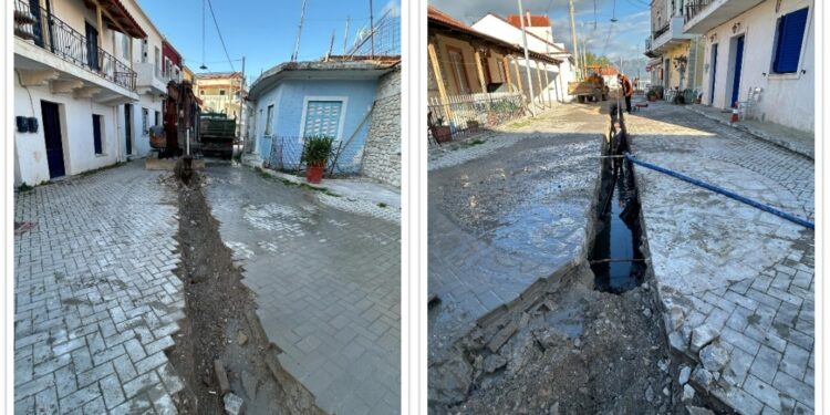 Συνεχίζονται οι εργασίες του βιολογικού καθαρισμού στον πεζόδρομο του Μύτικα