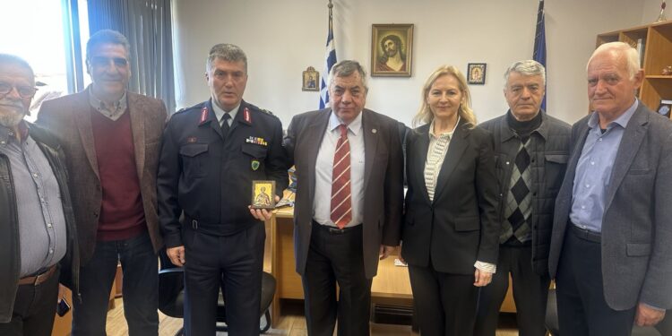 Εθιμοτυπική επίσκεψη της Ένωσης Συνταξιούχων Αστυνομίας Πόλεων και ΕΛ.ΑΣ. «Ο Άγιος Μηνάς»