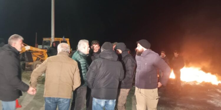 Στο μπλόκο των αγροτών ο Κώστας Πιστιόλας