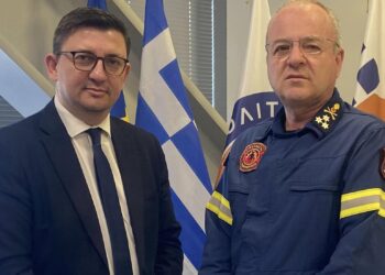 Συνάντηση Δημάρχου Ξηρομέρου με τον Αρχηγό του Πυροσβεστικού Σώματος