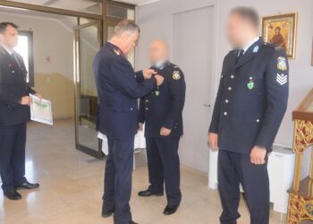  «Αστυνομικό Αριστείο Ανδραγαθίας» σε αστυνομικούς του Τμήματος Δίωξης Ναρκωτικών Πατρών