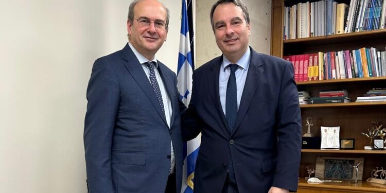 Συνάντηση Θανάση Παπαθανάση με Υπουργό Οικονομικών Κωστή Χατζηδάκη: Συζήτηση για τον Νέο Εξωδικαστικό Μηχανισμό