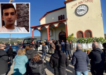 Θρήνος και σπαραγμός στο τελευταίο αντίο του 28χρονου Λάμπρου στο Αμπελάκι Αμφιλοχίας