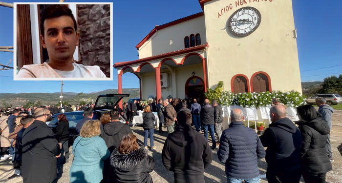 Θρήνος και σπαραγμός στο τελευταίο αντίο του 28χρονου Λάμπρου στο Αμπελάκι Αμφιλοχίας