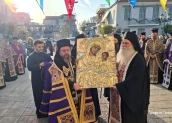 Μεσολόγγι: Υποδοχή Ιεράς Εικόνας Παναγίας Ομπλού