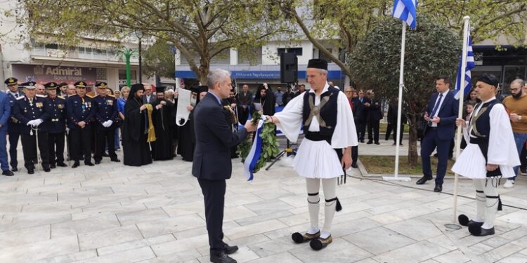 Εορτασμός 25ης Μαρτίου στο Αγρίνιο παρουσία του Υφ. Εργασίας & Κοινωνικής Ασφάλισης, Κων. Καραγκούνη