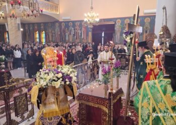 Αγρίνιο:Ναός Αγίων Κωνσταντίνου και Ελένης, Πανηγυρικά εορτάσθηκε η Κυριακή της Σταυροπροσκυνήσεως