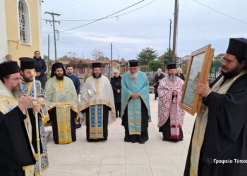 Την Θαυματουργό Εικόνα της Υπεραγίας Θεοτόκου της Ολυμπιώτισσας υποδέχθηκε το Μεσολόγγι