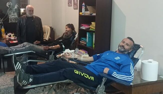 Με επιτυχία η αιμοδοσία του 1ου Κυνηγετικού Συλλόγου Αγρινίου