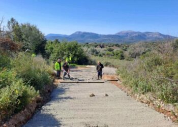 Κοινότητα Παπαδάτου – Τσιμεντόστρωση οδού προς εκκλησία Αγίας Βαρβάρας