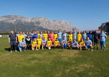 Φιλικός αγώνας μεταξύ των βετεράνων ποδοσφαιριστών της ΑΕΜ και του Άρη Αιτωλικού